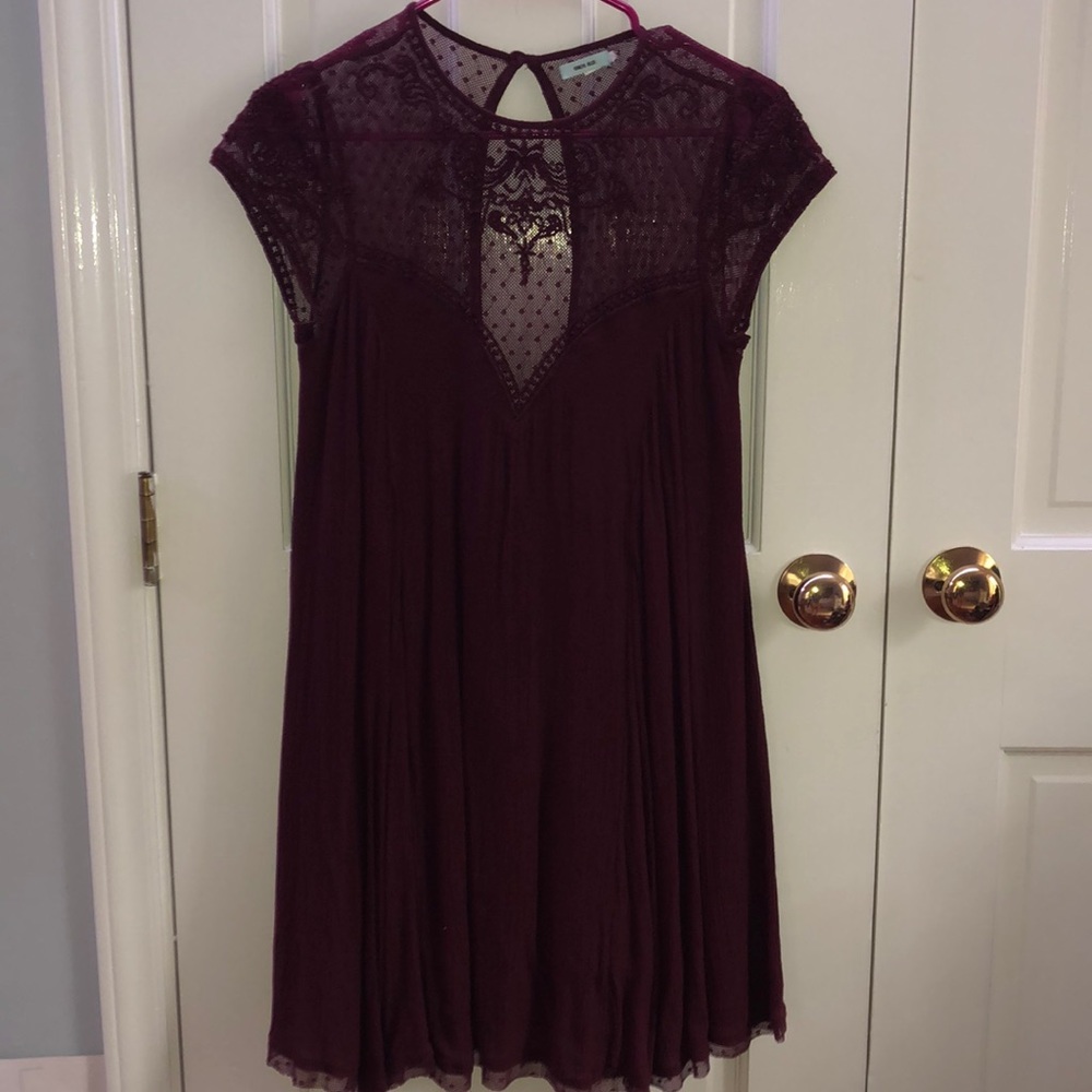 Urban Outfitters burgundy dress